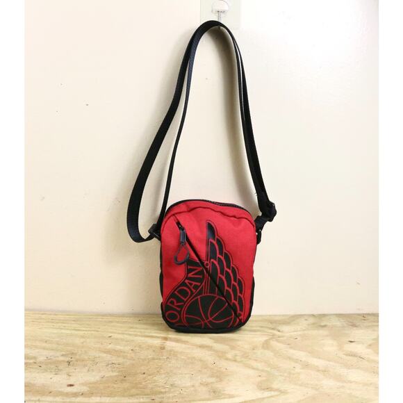 Nike Other - New Nike Jordan Wings Festival Crossbody Bag Red Black Shoulder Bag Hipster